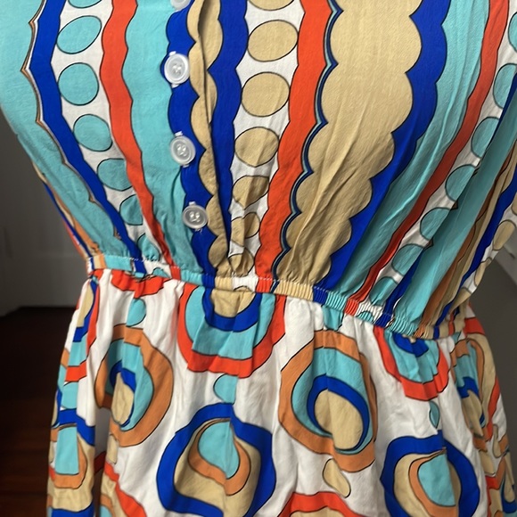 LAPIS Midi drees with multi colored polka dots - Picture 2 of 9